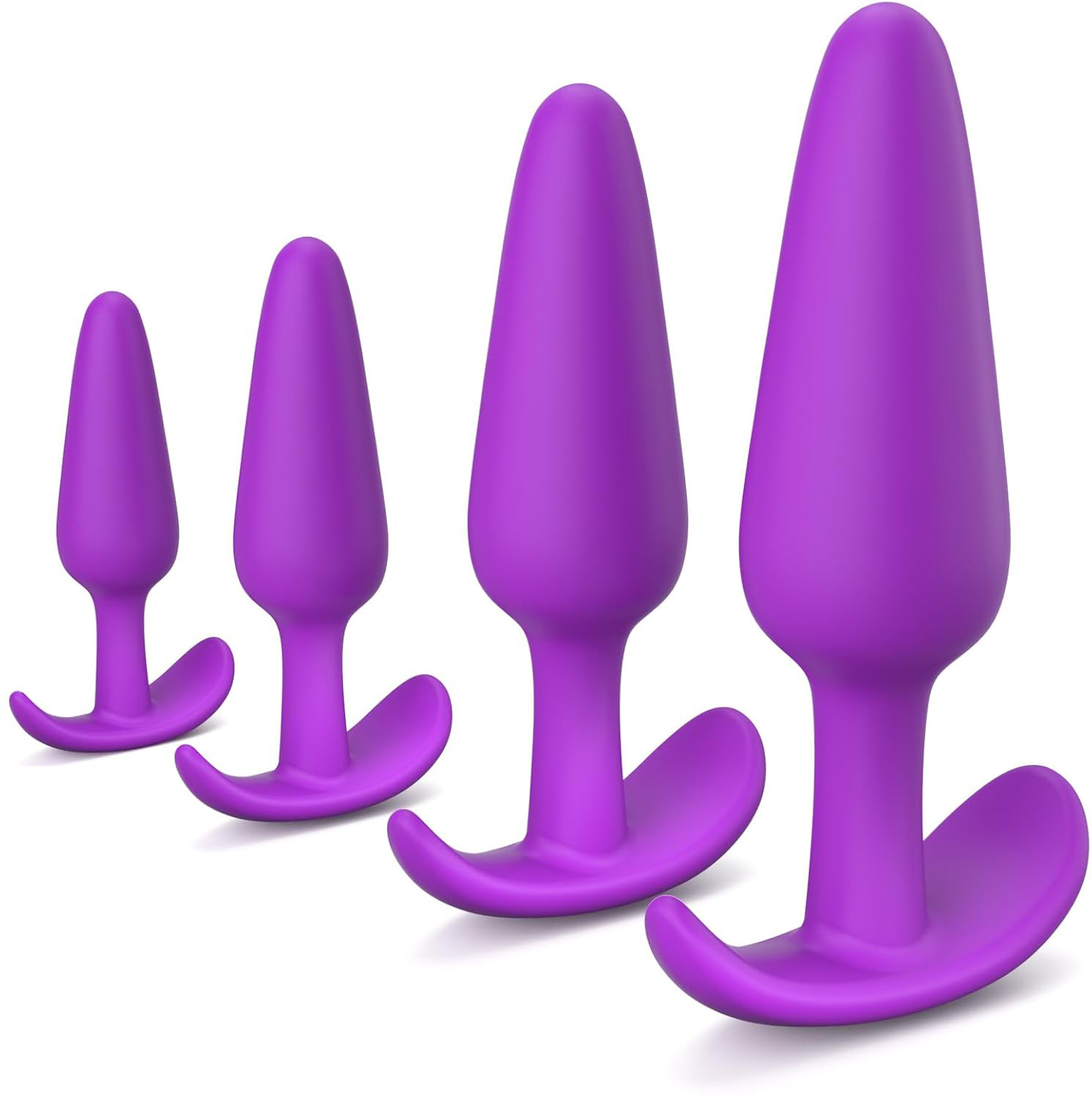 Silicone Anal Beads Set, 4-Piece Graduated Anal Plug Kit for Couples - Image 5