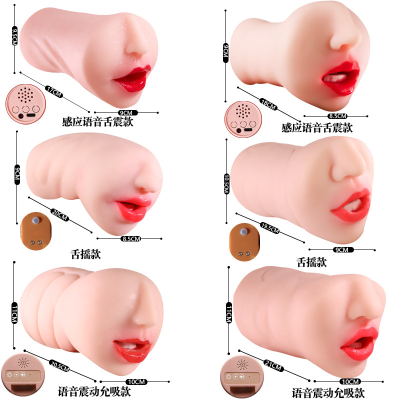 Jiuai Deep Throat Technician Half-Body Male Masturbator, TPE Oral Inverted Mold, Manual - Image 5