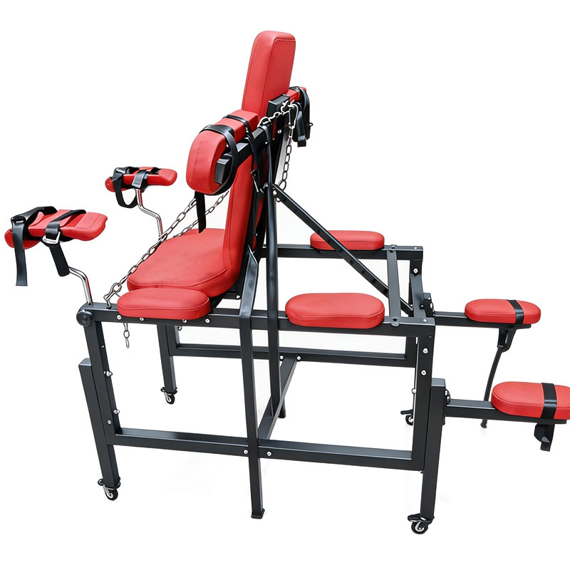 SM-御王座plus Metal Bondage Chair, Black Adult Restraint Seat for Couples - Image 5