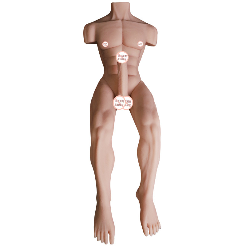 Jiuai Male Silicone Doll with Realistic Penis, Manual Adult Masturbation Device - Image 5