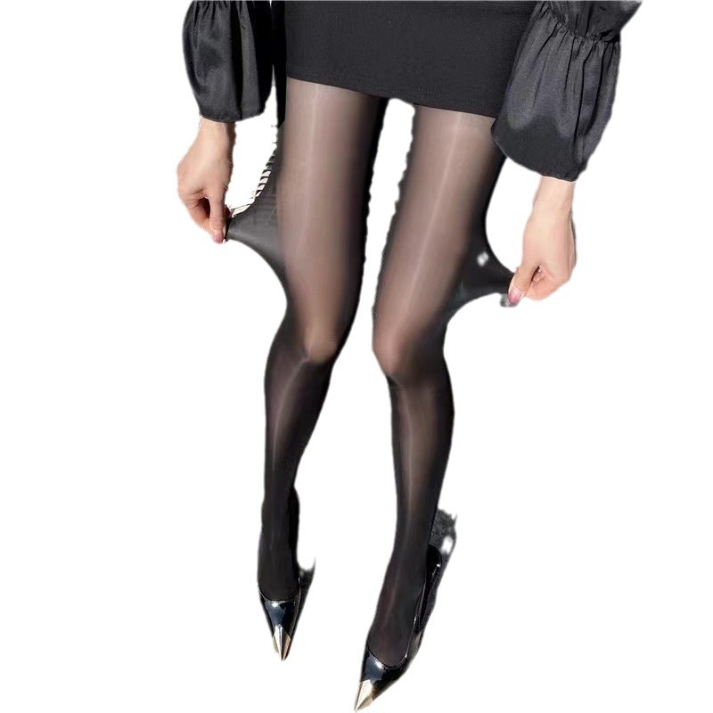 Oil Glow Ultra-thin Sheer Pantyhose, Pearlescent Anti-hook Silk Stockings, One Size - Image 5