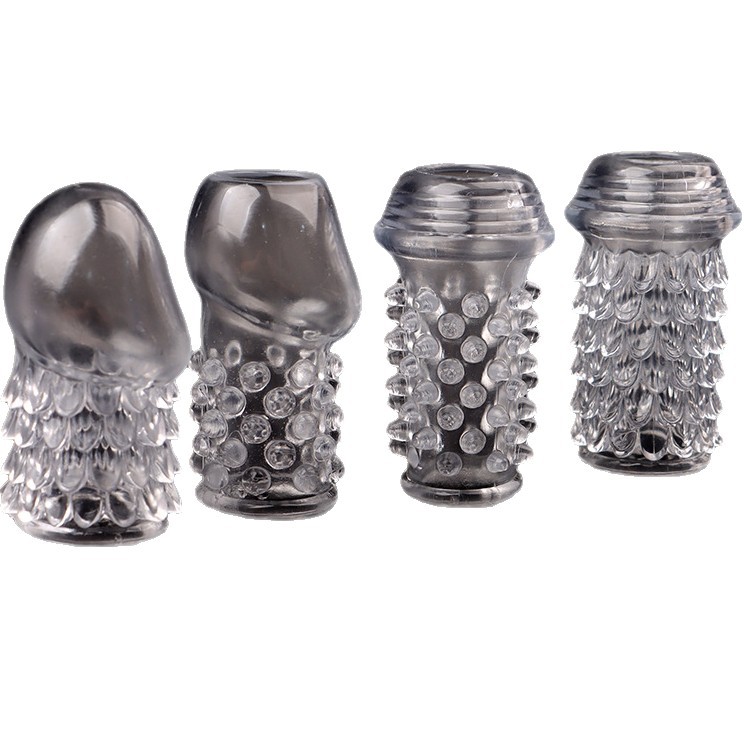 Spiked Textured Locking Condom Sleeve, TPE Reusable Extender, Fire Dragon Design - Image 5