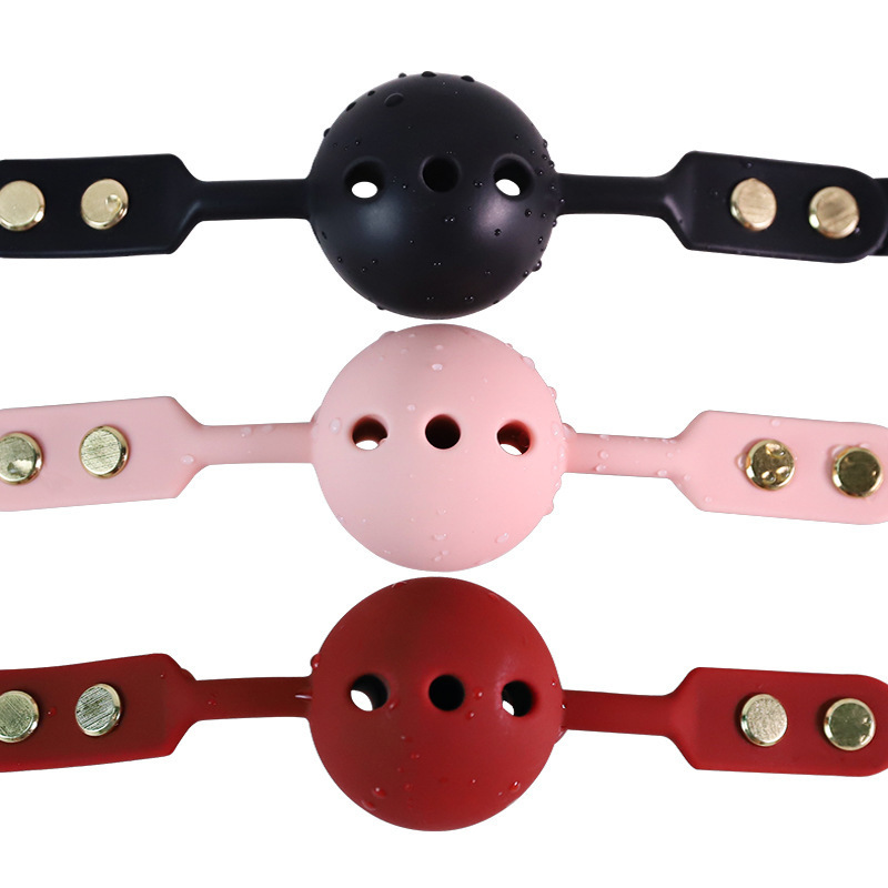 Silicone SM Mouth Ball Eye Mask and Handcuffs Set for Couples - Image 3