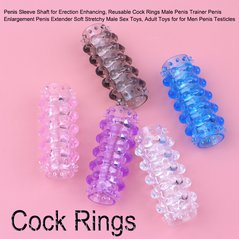 Dragon Ball Textured Locking Penis Ring, TPE Wolf Teeth Granules, Adult Men - Image 2
