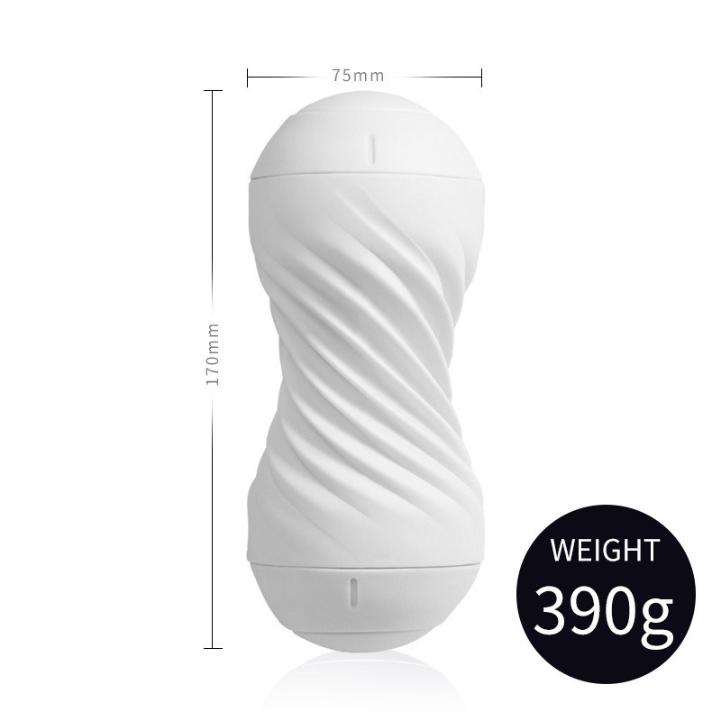 Double-Headed Manual Masturbator Cup for Men, TPE Soft Gel, Suction and Clamping - Image 5