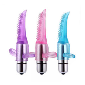 Flirting Master G-Spot Vibrating Ring with Tongue-Style Stimulation, Ten Frequencies, TPE
