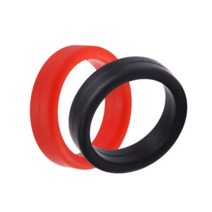 O Oh Lock Ring Extra Thick Silicone Delay Ring for Men, 35mm Inner Diameter, White
