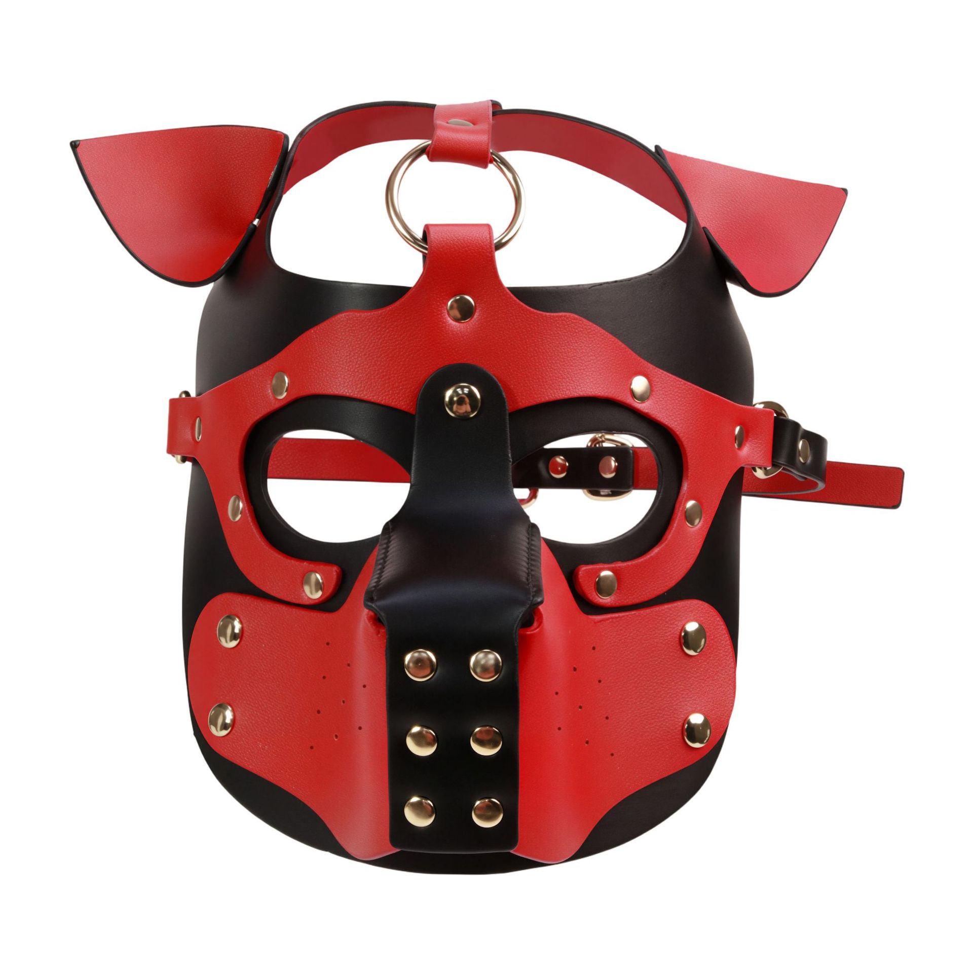 Jiuai SM Couple Props Fun Set with Metal and Leather Wearable Eye Mask Headgear - Image 5
