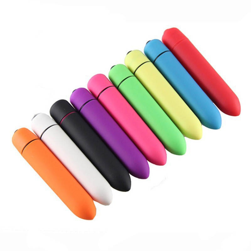 Frosted Bullet Vibrating Egg Massager, 10-Frequency Pointed Tip, ABS, Black - Image 2
