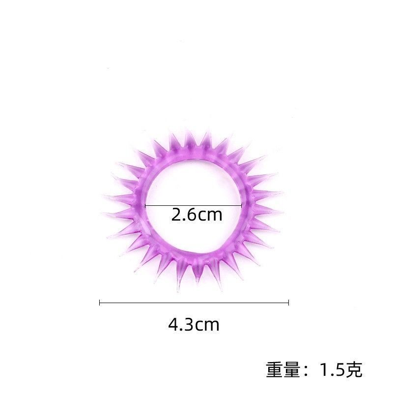 Silicone Non-Vibrating Delay Ring for Men, Thickening Cock Ring, Transparent - Image 2