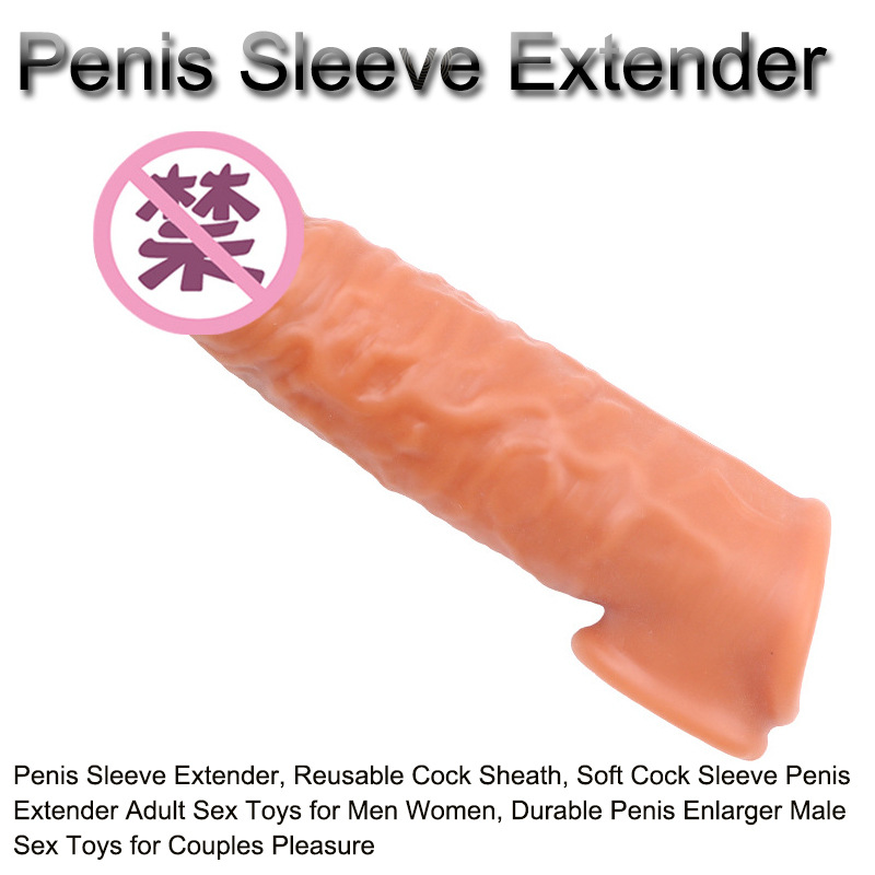 Wolf-Tooth Textured Silicone Condom Sleeve for Men, Reusable Delay Cover, 75 g - Image 2