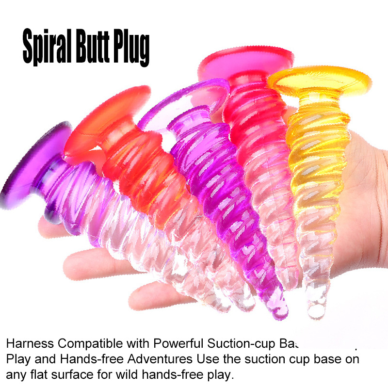 Jelly Anal Plug with Graduated Beads, Flexible TPE Beginner Anal Trainer - Image 3