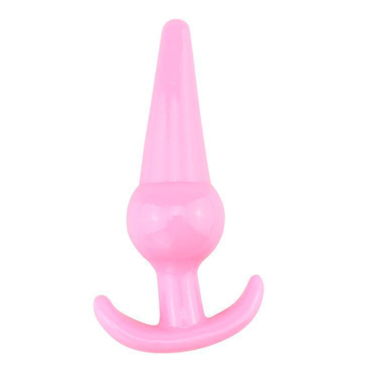 Peak Large Anal Plug, Soft Silicone-Feel Body, Pink One-Piece Design - Image 4