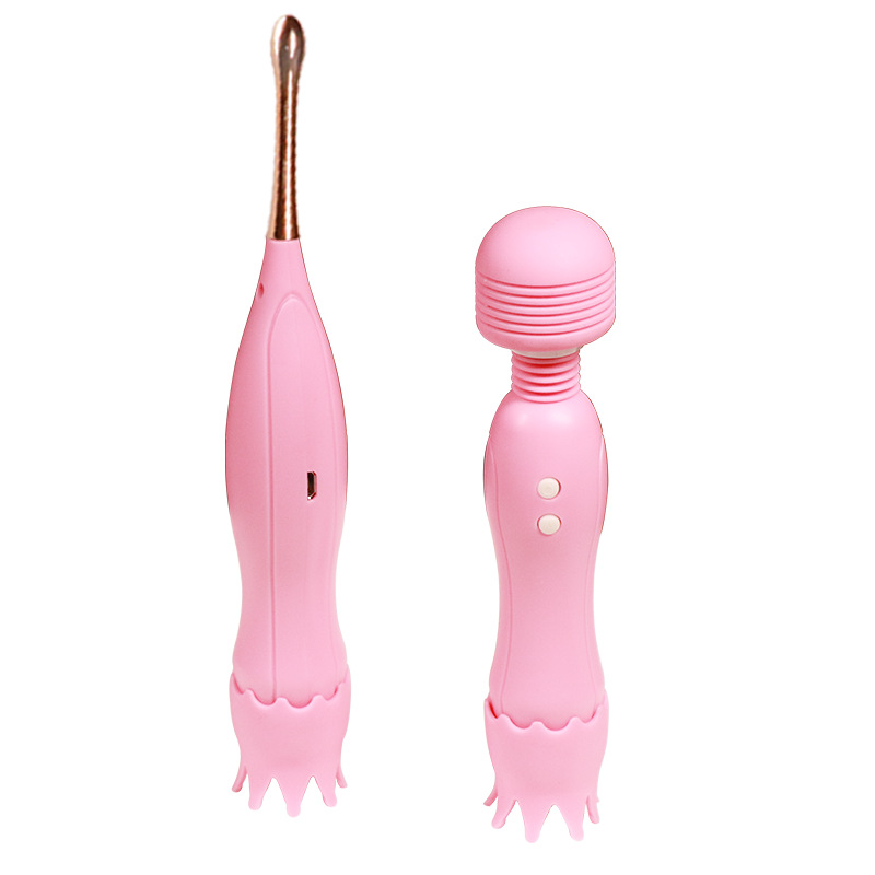 Double-Headed Rechargeable Silicone Massage Vibrator with Wireless Remote Control - Image 4