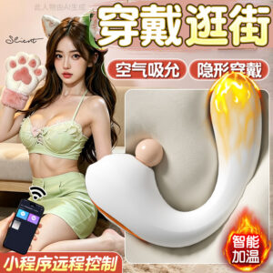 Wearable Vibrator with App Control, Discreet Wearable Design, Silicone and ABS, White