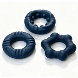 Men's Liquid Silicone Delay Ring, Hexagon Design, Non-Vibrating Couples Wearable