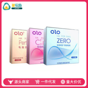 OLO Hyaluronic Acid Condoms 3-Pack, Medium, Thin, Textured