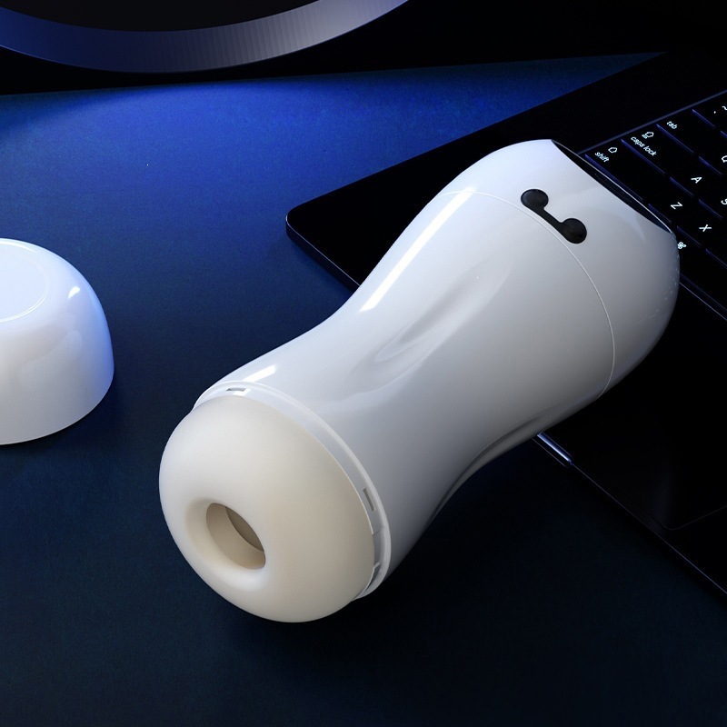 Mystery Girl White Manual Male Masturbator Cup TPE Training Device - Image 4