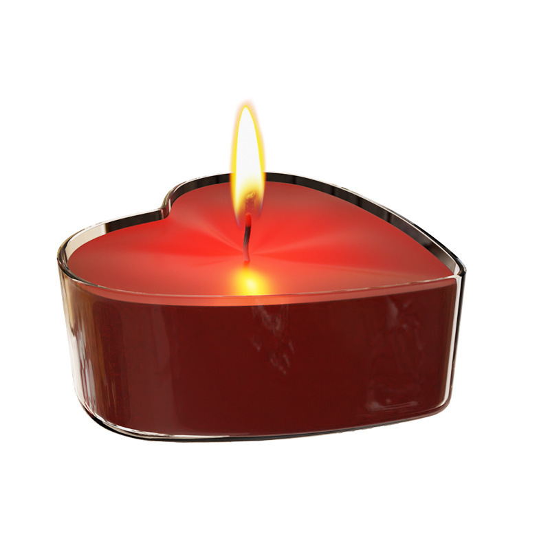 Low-Temperature Massage Candle for Couples, Soy Wax, Red, Adult Sensory Play - Image 5