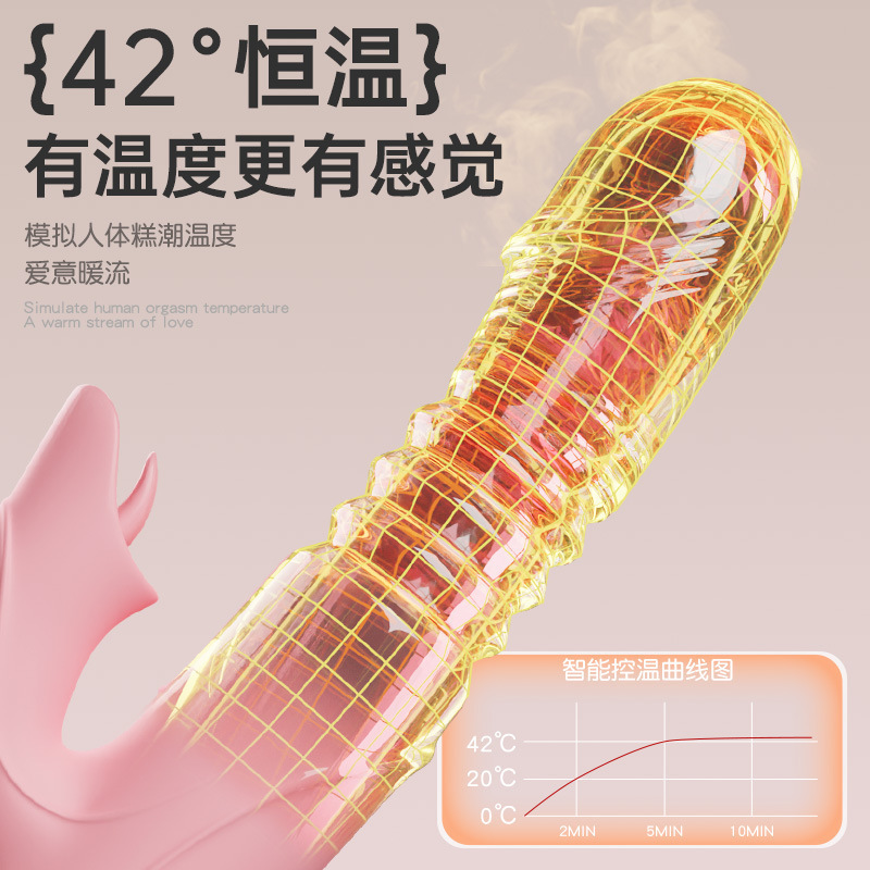 G-Spot Vibrator with Telescopic Adjustment, Rechargeable Silicone Design, Red - Image 3