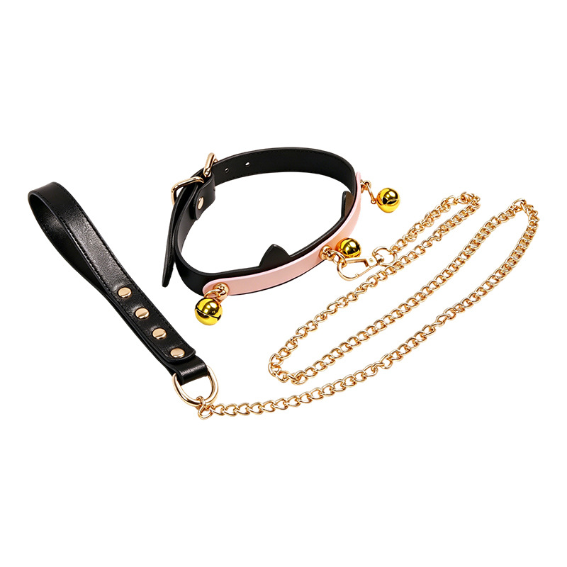 Cat Ear Bell Collar with Three Bells for Adult Couples - Image 5