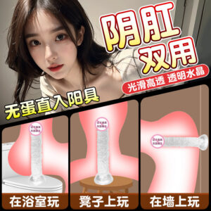 Transparent TPE Anal Plug, Adult Masturbation Device, Non-Vibrating