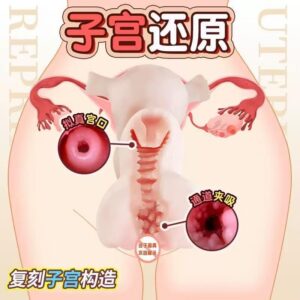 Realistic Vagina Masturbator for Men, Dual-Entry TPE Manual Stroker, 950g
