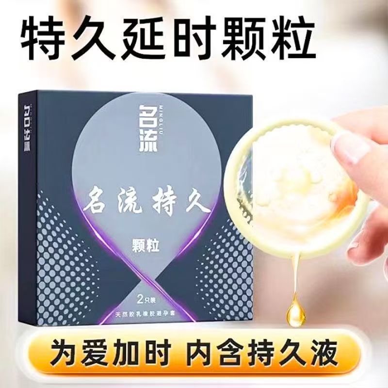 Ultra-Thin Condoms with Particles, 2-Piece Pack, Long-Lasting Fit - Image 2