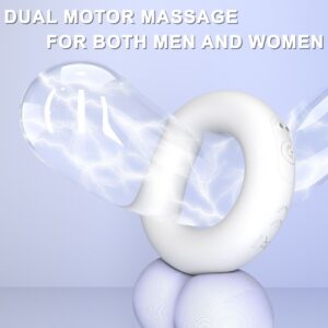 JK012 Vibrating Cock Ring, Remote-Control Silicone Couples Vibrator, White