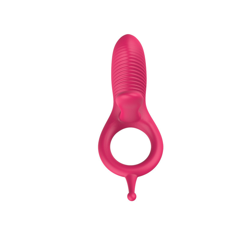 Remote Control Rechargeable Vibrating Ring with Long Tongue, 10-Frequency Silicone Cock Ring - Image 3
