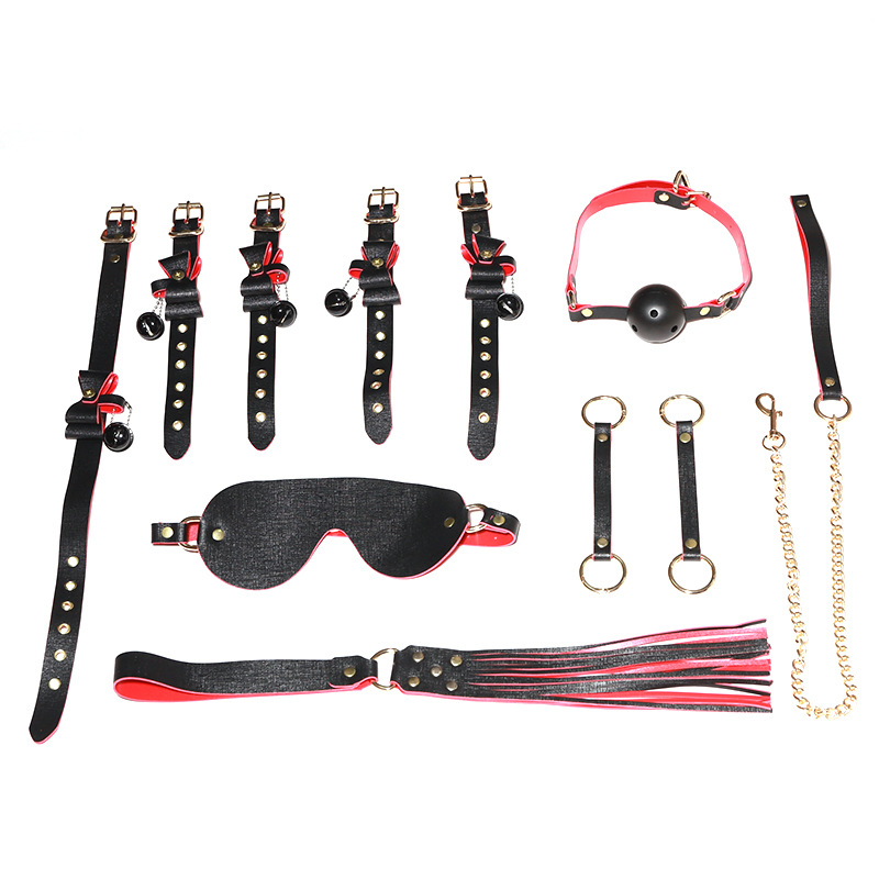 SM Flirting Bundle Set for Couples with Handcuffs, Nipple Clamps and Bondage Accessories - Image 5