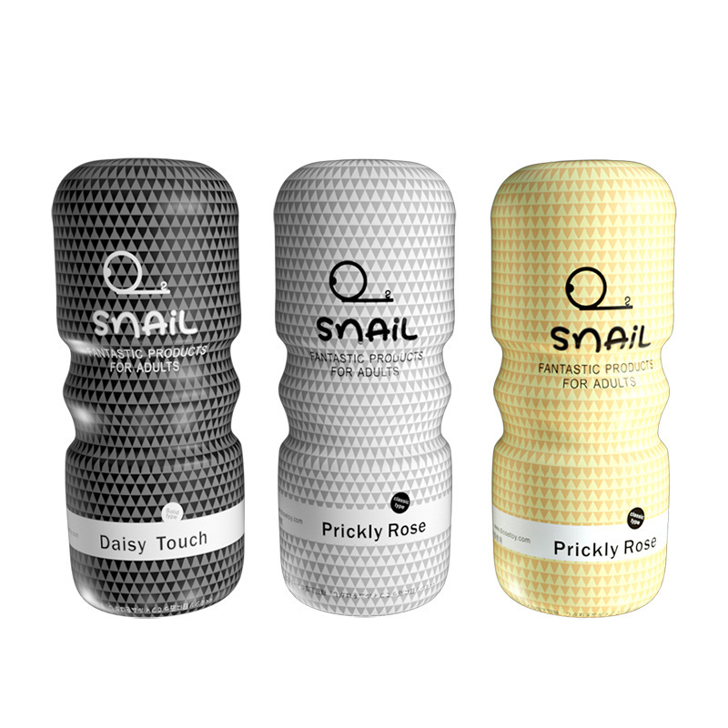 Jiuai Snail Cup Manual Squeeze Masturbator with Suction and Clamp Action, TPE Sleeve, Discreet Black Design - Image 4