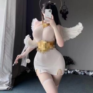 Western-Style Ultra-Short Sheath Jumpsuit with Matching Briefs, One Size, Polyester