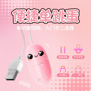 Laile USB Single Vibrating Egg for Women, Variable Frequency, Pink ABS, 5x2.5cm