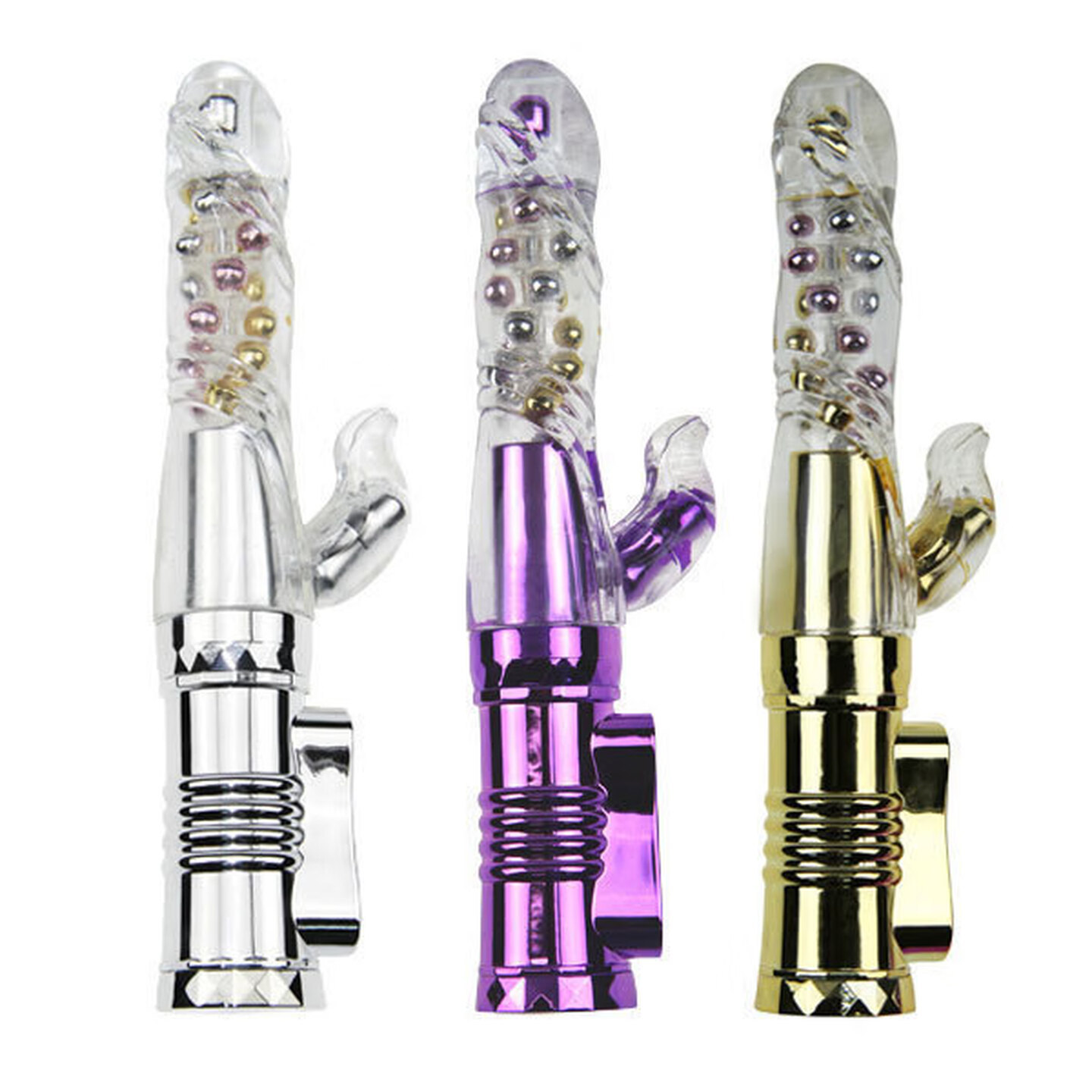 Retractable Rotating Bead Vibrator with 36 Modes, USB Rechargeable Thrusting Wand - Image 5