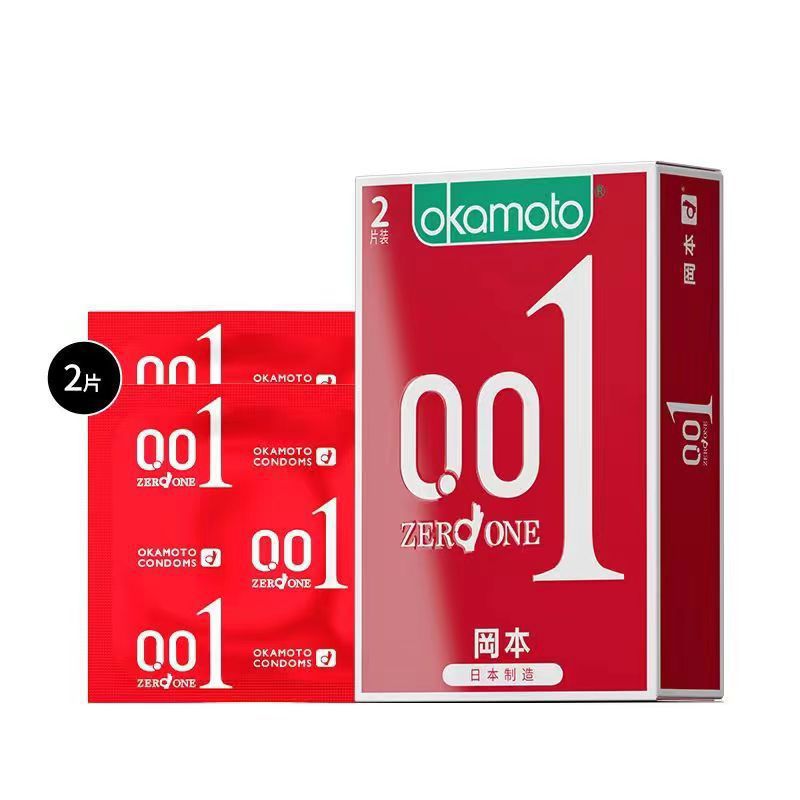 Okamoto 001 Polyurethane Condoms, Ultra-Thin Lubricated, 2-Pack, Medium - Image 4