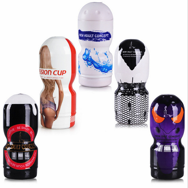 Manual Silicone Masturbator Cup for Men, Solid Inverted Sleeve, Pink - Image 4
