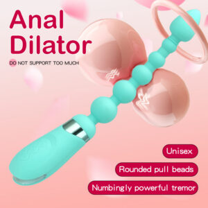 10-Frequency Vibrating Anal Plug, Silicone Prostate Massager, Purple Adult Toy