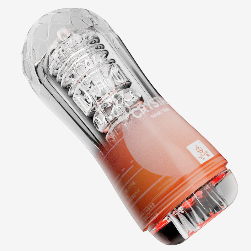 Jiuai Crystal Aircraft Cup Male Masturbator Manual ABS+TPE Concealed Design - Image 5