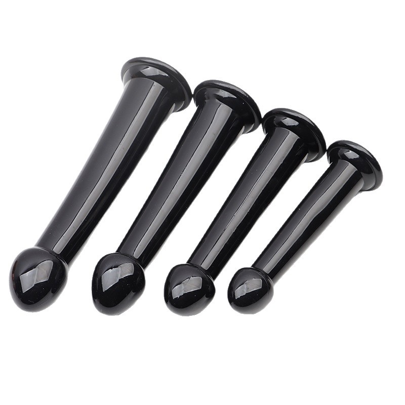 TPE Realistic Anal Plug with Suction Cup, Manual Control, Transparent - Image 5