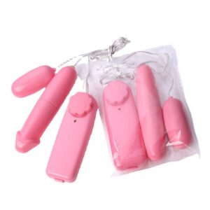 Double-Head Wireless Vibrating Egg Massager, ABS Body, Pink, Manual Control