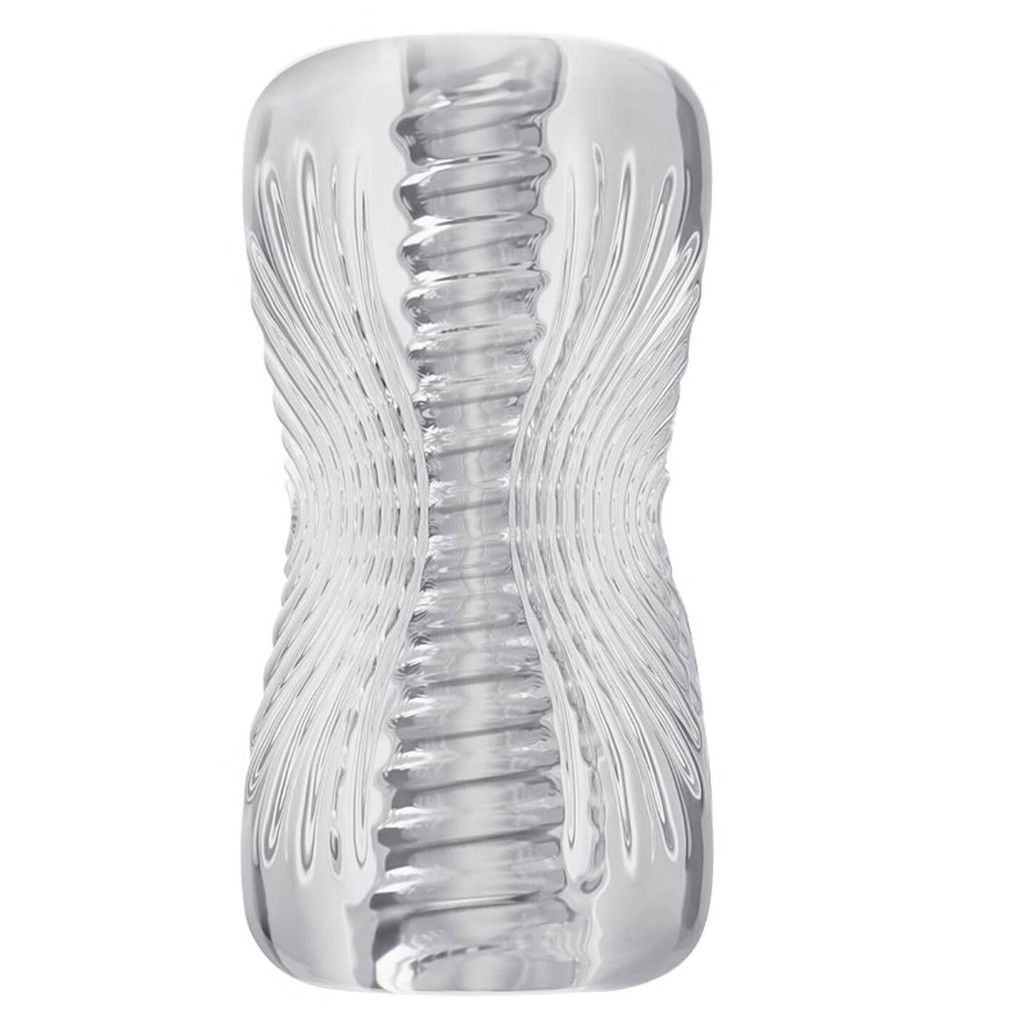 Transparent TPE Spiral Manual Masturbation Cup with Suction Grip, Gen 5 Delay Trainer - Image 5