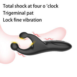 Odin Triple-Head Vibrating Prostate and Testicle Massager, 10-Frequency Silicone Anal Plug