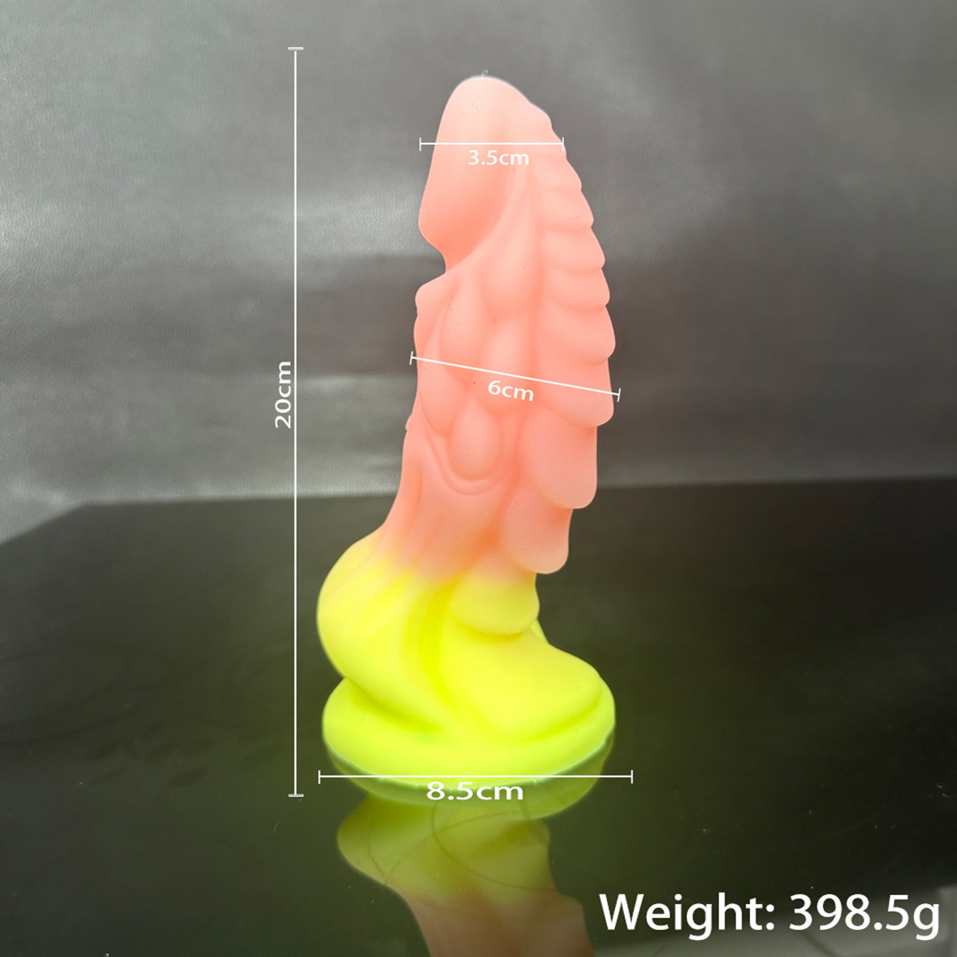 Liquid Silicone Dildo for Women, Shaped Anal Plug and Gradient Anal Beads, Colorful - Image 2