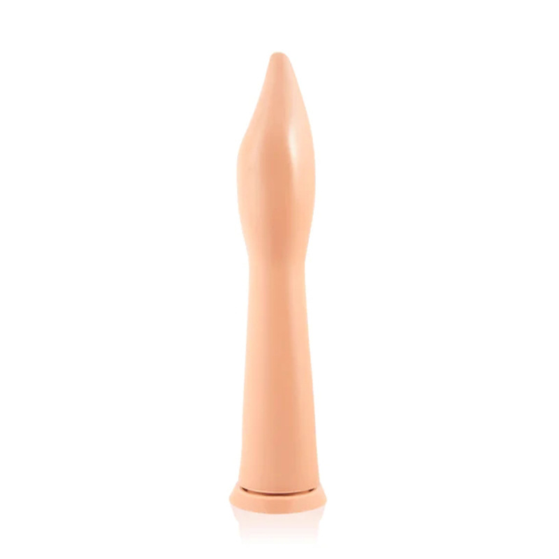 Extra-Large PVC Anal Plug Dildo, 37.5 cm Black-Brown, Suction-Friendly Base - Image 4