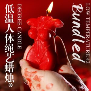 Rose Bear Low-Temperature Massage Candle in Soy Wax for Adult Couples