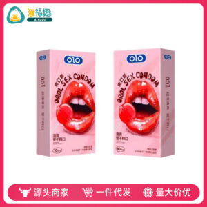 Olo Ultra-Thin Lubricated Latex Condoms, Medium, Pack of 10