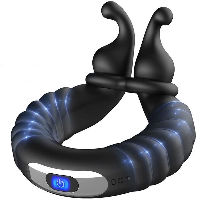 Snail Lock Ring Vibrating Couples Ring with Rechargeable Motor and Silicone Body - Image 5