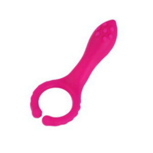 Yuechao Vibrating Massage Clamp Adjustable Silicone Couples Ring, Pink