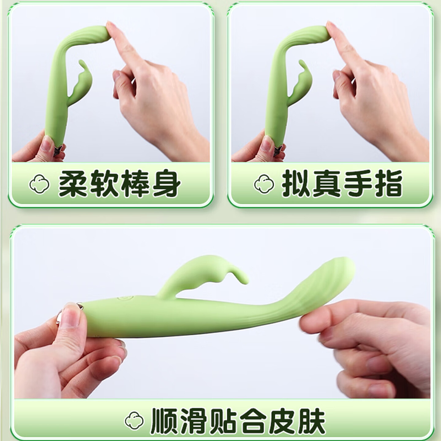 Crown Dual Vibration Vibrator, Silicone Multi-Frequency Anal Beads Prostate Massager - Image 2